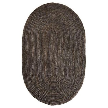 Anji Mountain Anji Mountain AMB0329-060R 6 ft. x 6 ft. Round Kerala Gray Jute Rug AMB0329-060R